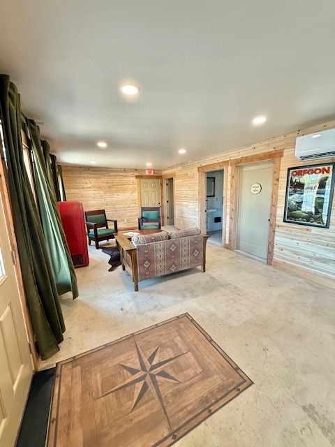 Lodge lobby with seating